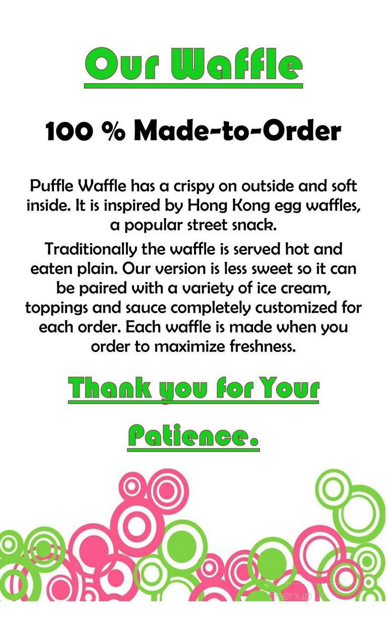 Puffle Waffle - Portland, OR menu_pic
