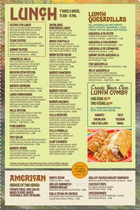 Tequila's Authentic Mexican Resturant - Rising Sun, IN menu_pic