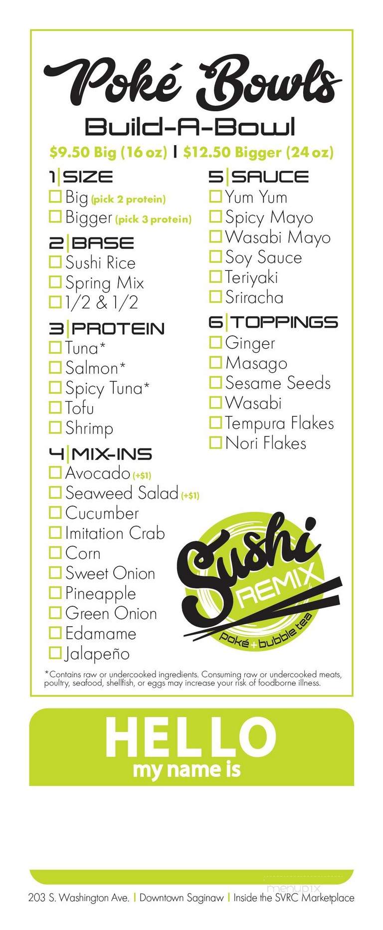 Sushi Remix - Saginaw, MI