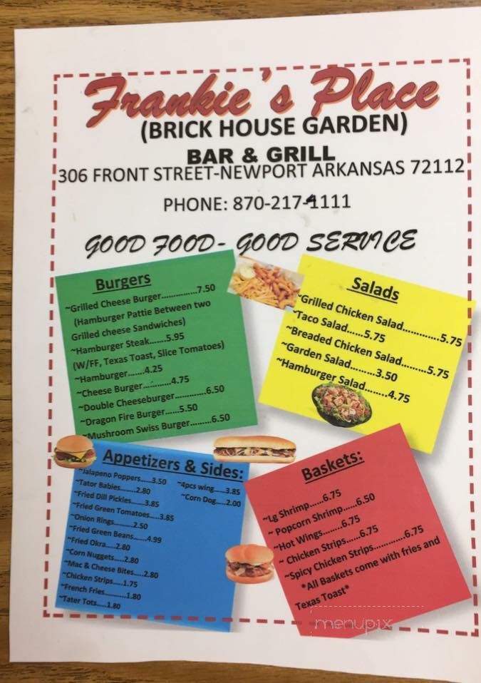 Frankie's Place & Brick Terrace Gardens - Newport, AR