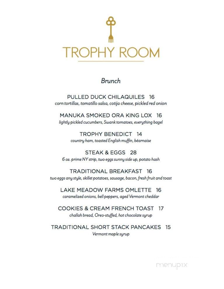 Trophy Room - Wellington, FL menu_pic