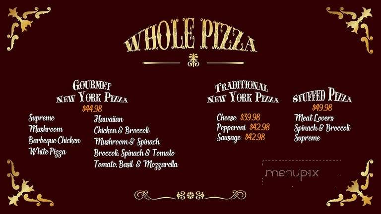 Pizzeria Pronto - Las Vegas, NV menu_pic
