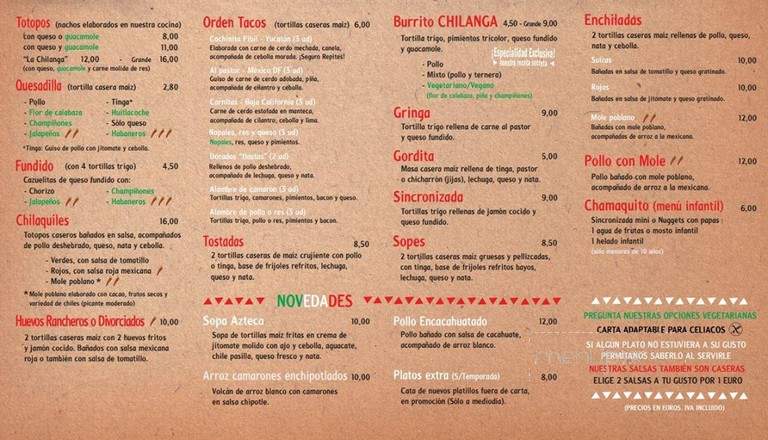 Chilanga Mexican Food - San Diego, CA menu_pic