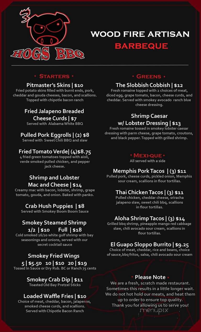 3 Hogs BBQ Spring Grove - Spring Grove, PA menu_pic