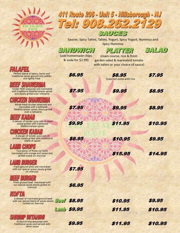 Munchies Gyro & Falafel - Bridgewater, NJ menu_pic