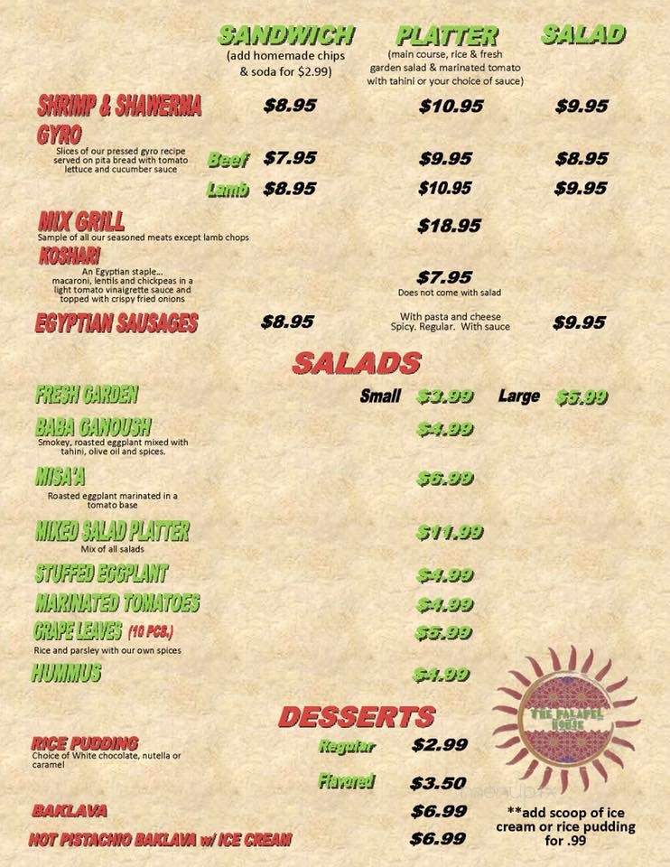 Munchies Gyro & Falafel - Bridgewater, NJ menu_pic
