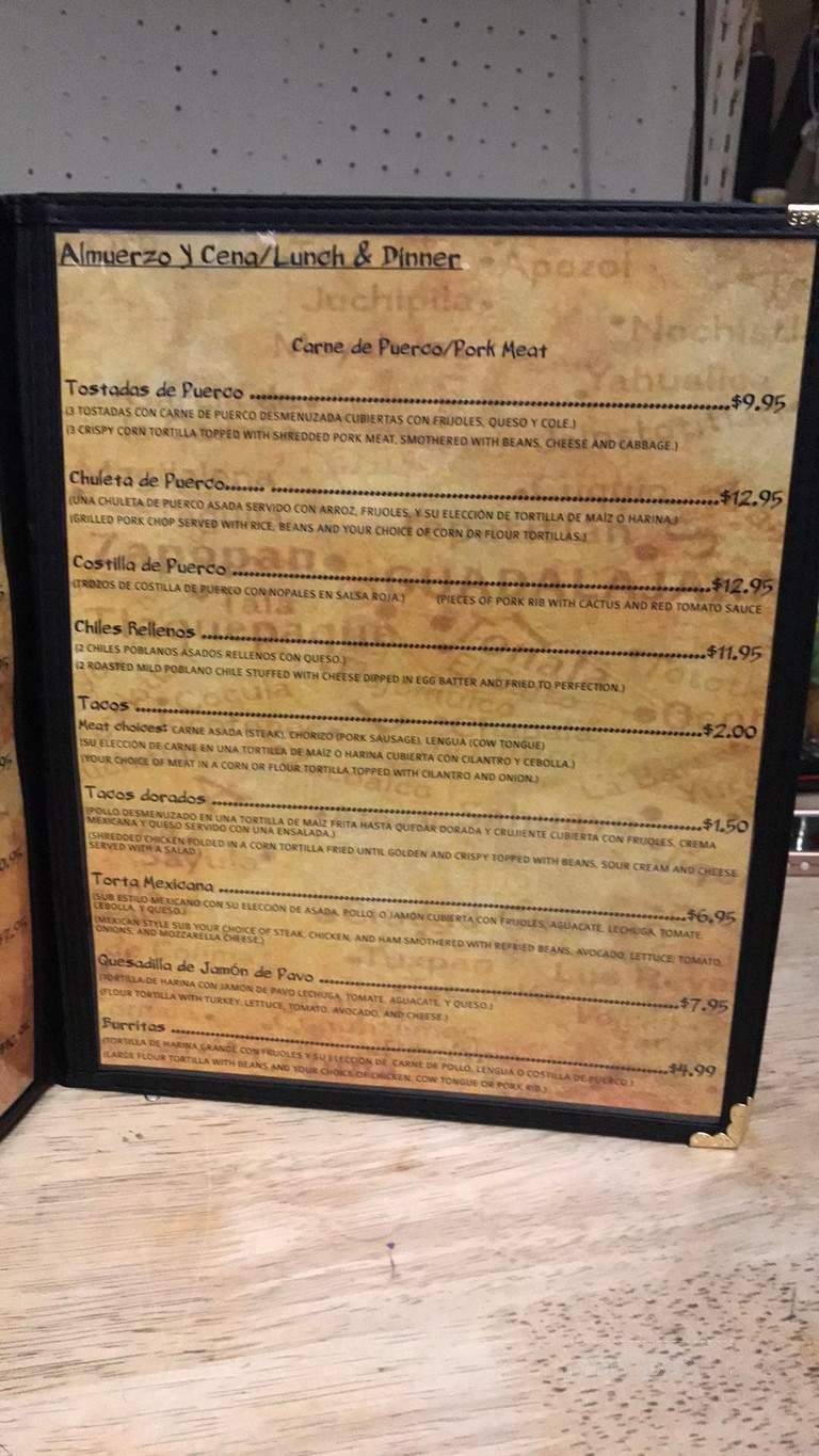 Mi Hacienda Jalisciense - Sodus, NY menu_pic
