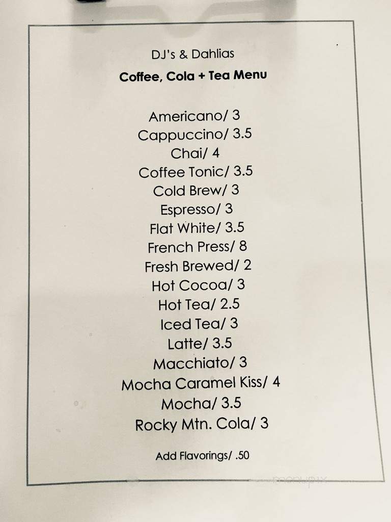 DJ's & Dahlias - Gypsum, CO menu_pic
