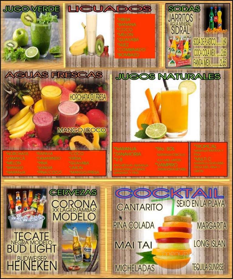 Taqueria El Cunado - Rogers, AR menu_pic
