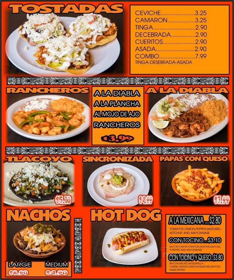 Taqueria El Cunado - Rogers, AR menu_pic