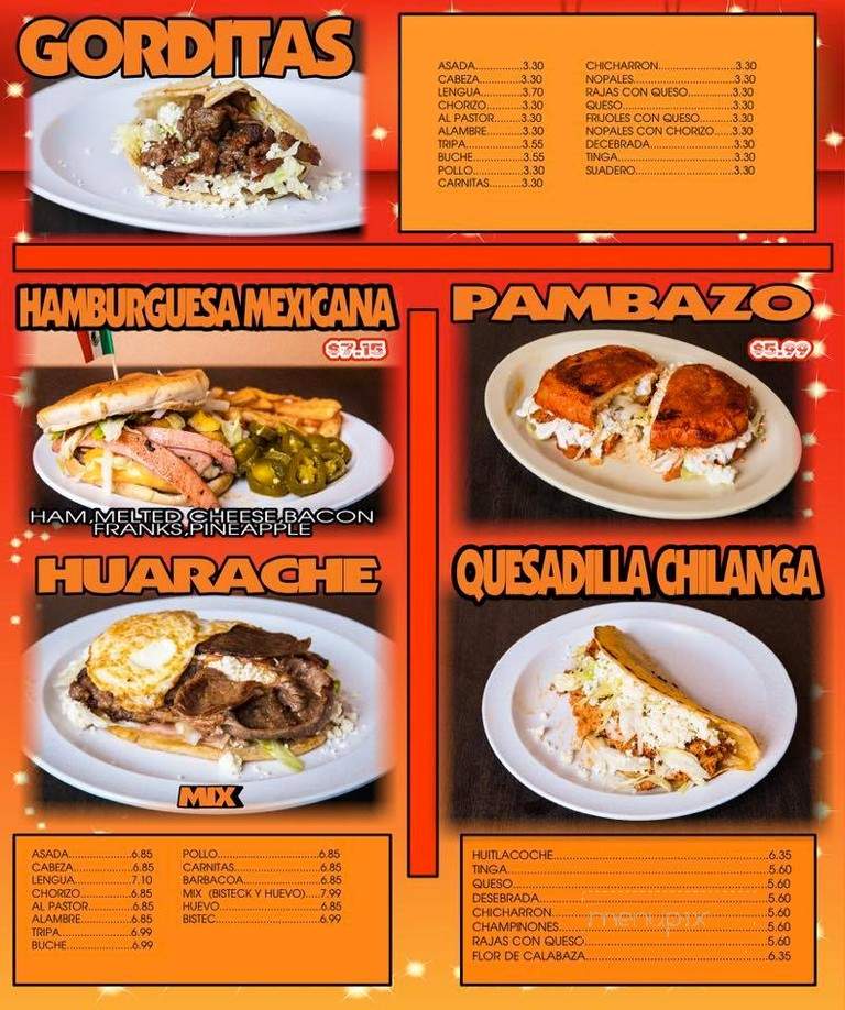 Taqueria El Cunado - Rogers, AR menu_pic
