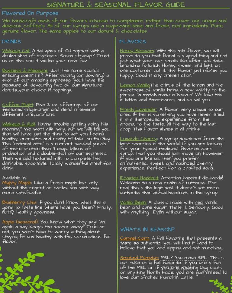 Purpose Roasters - Colfax, WA menu_pic