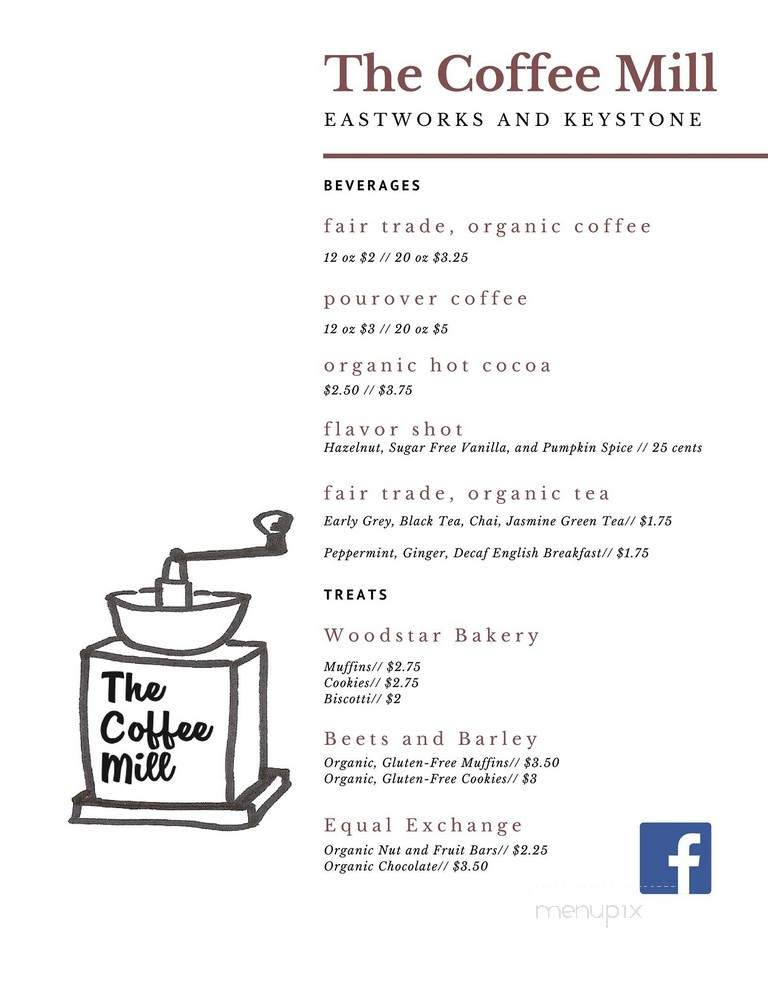 The Coffee Mill - Easthampton, MA menu_pic