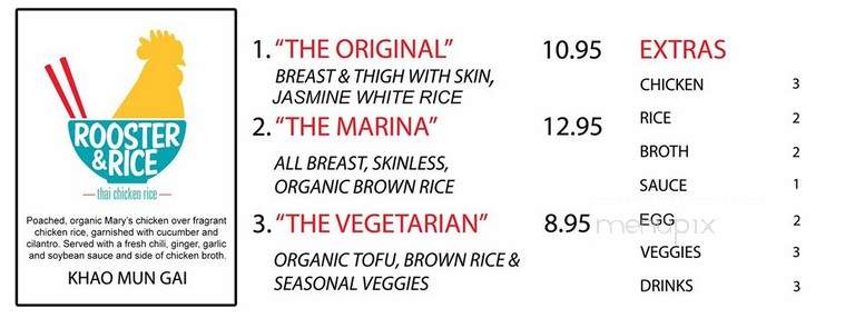 Rooster & Rice - Pleasanton, CA menu_pic