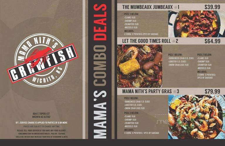 Mama Nith's Crawfish - Wichita, KS menu_pic