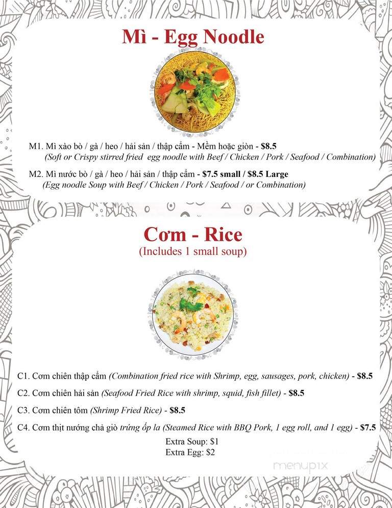 Met Restaurant - Garden Grove, CA menu_pic