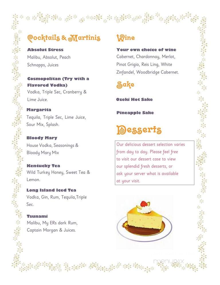 219 Mixed Cuisine - Murfreesboro, TN menu_pic