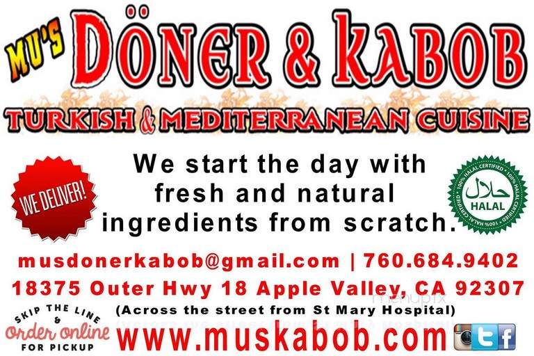 Mu's Doner & Kabob - Apple Valley, CA