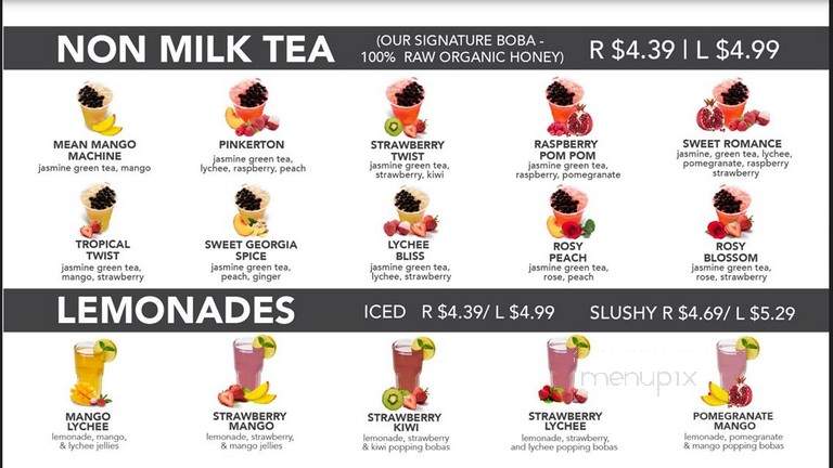 Bee & Tea - Montclair, CA menu_pic