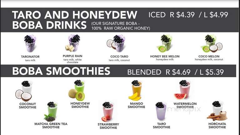 Bee & Tea - Montclair, CA menu_pic