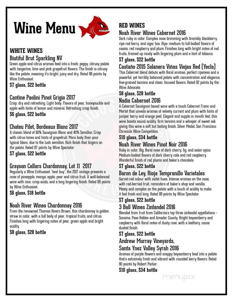 Vicious Fishes Tap & Kitchen - Fuquay Varina, NC menu_pic