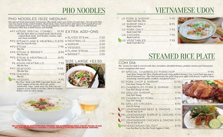 Pho & More - Easley, SC menu_pic