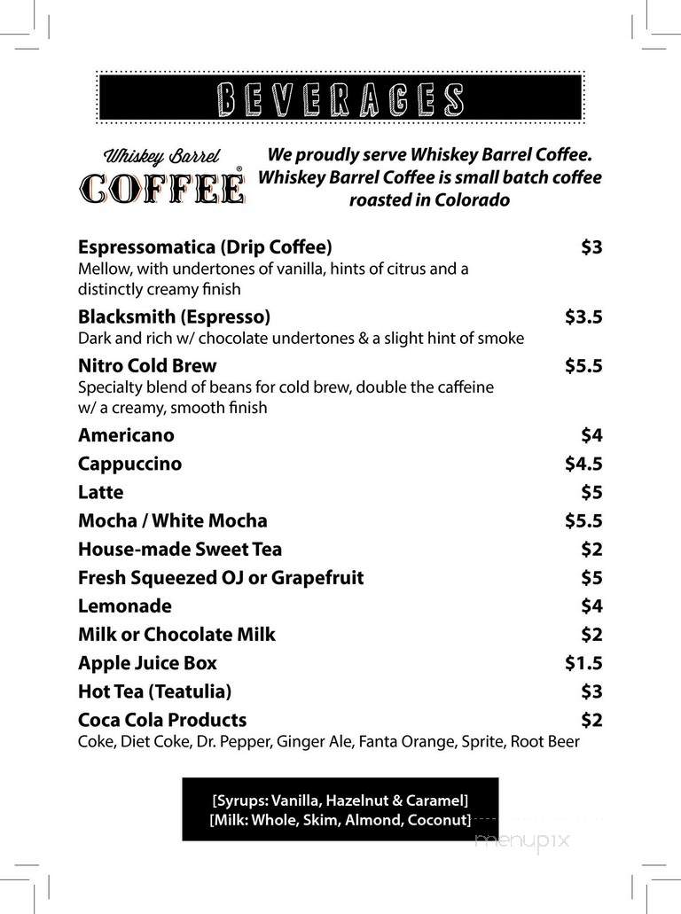 Wake N' Bacon - Winter Park, CO menu_pic