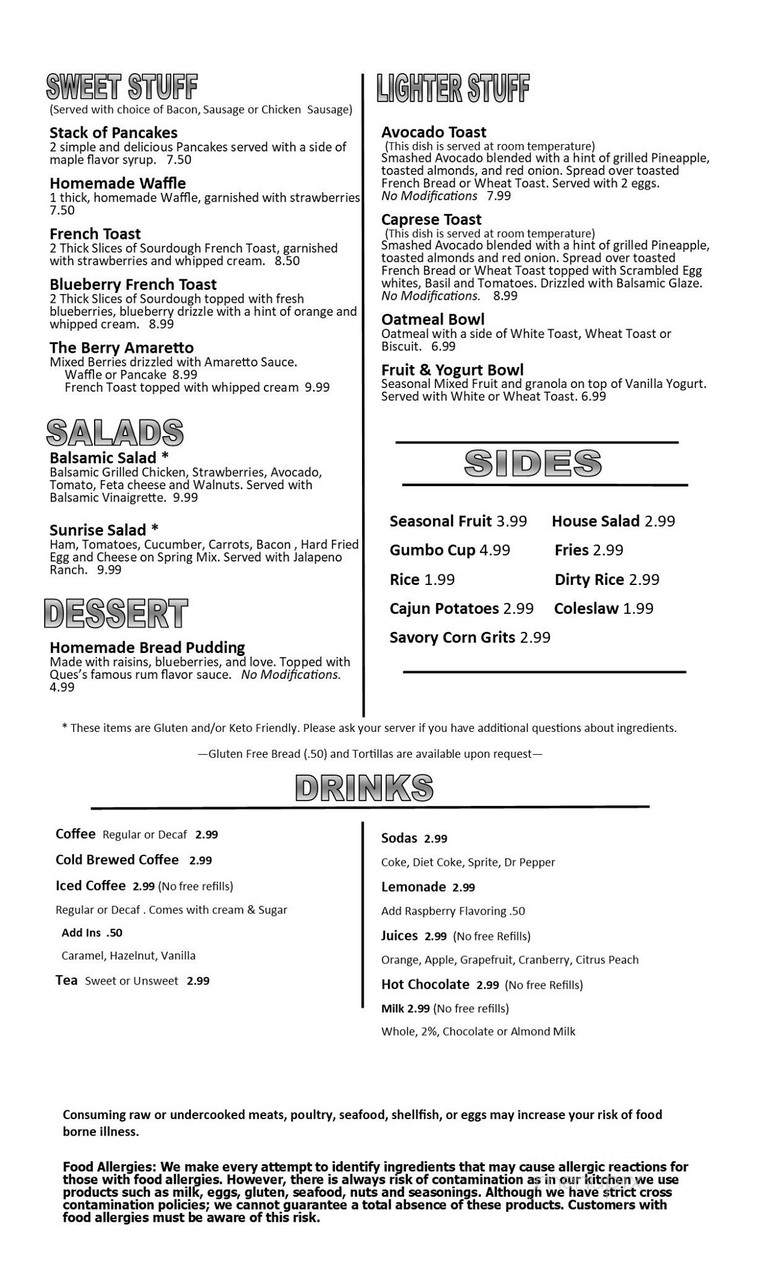 Sizzle & Brew - Tomball, TX menu_pic