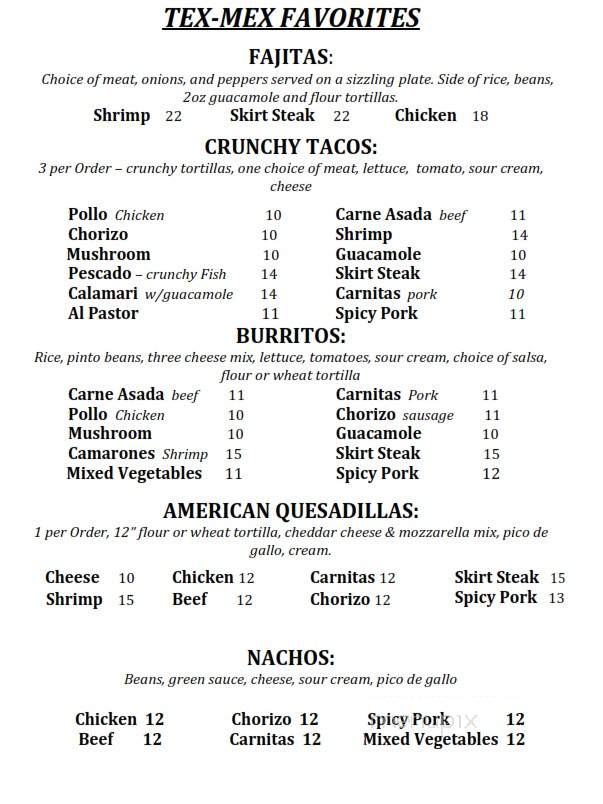 Mezcal Kitchen JC - Jersey City, NJ menu_pic