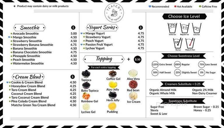 Teatery - Baton Rouge, LA menu_pic