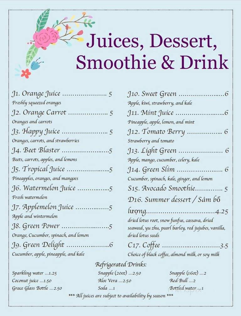 Danang Veget - Duluth, GA menu_pic