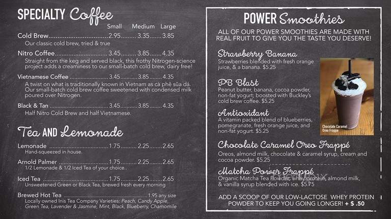 Buckley's Bakery & Cafe - Hollis, NH menu_pic