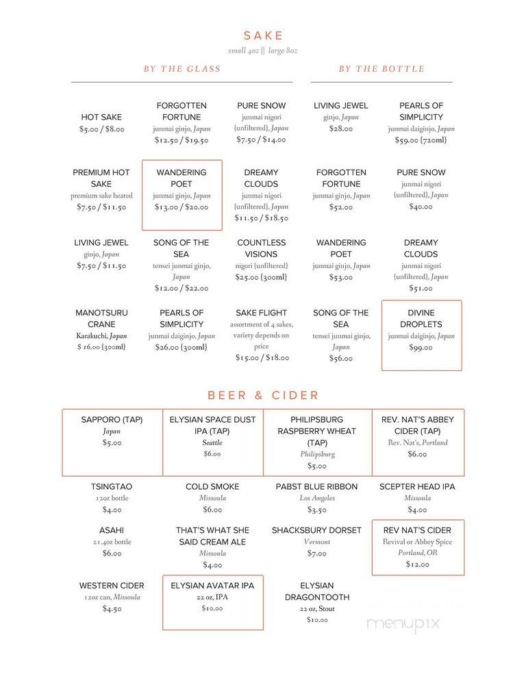 Indah Foodtruck - Whitefish, MT menu_pic