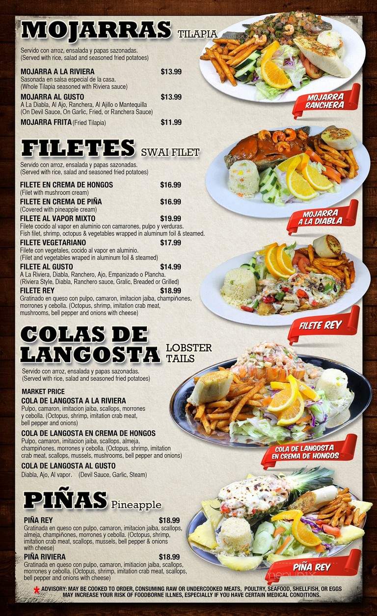 Mariscos La Riviera Nayarit - Lawrenceville, GA menu_pic