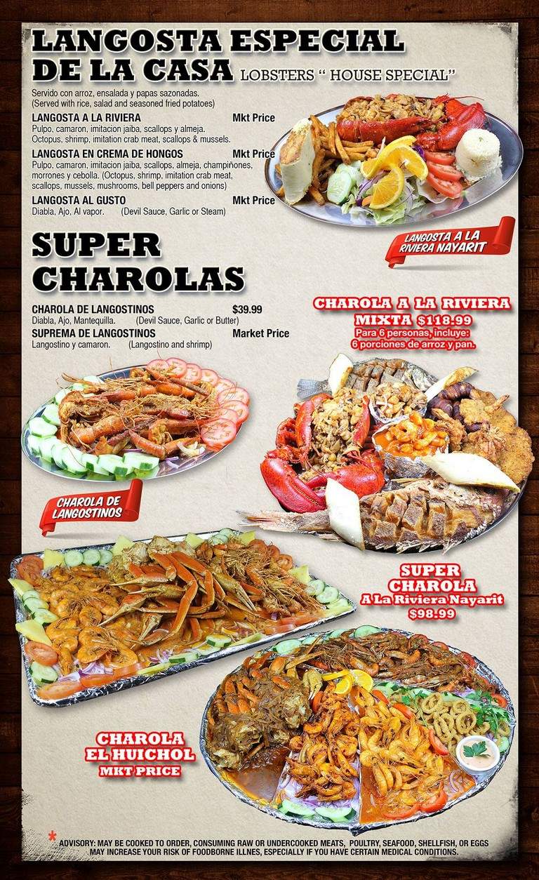 Mariscos La Riviera Nayarit - Lawrenceville, GA menu_pic