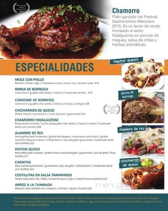 El Borrego - Kissimmee, FL menu_pic