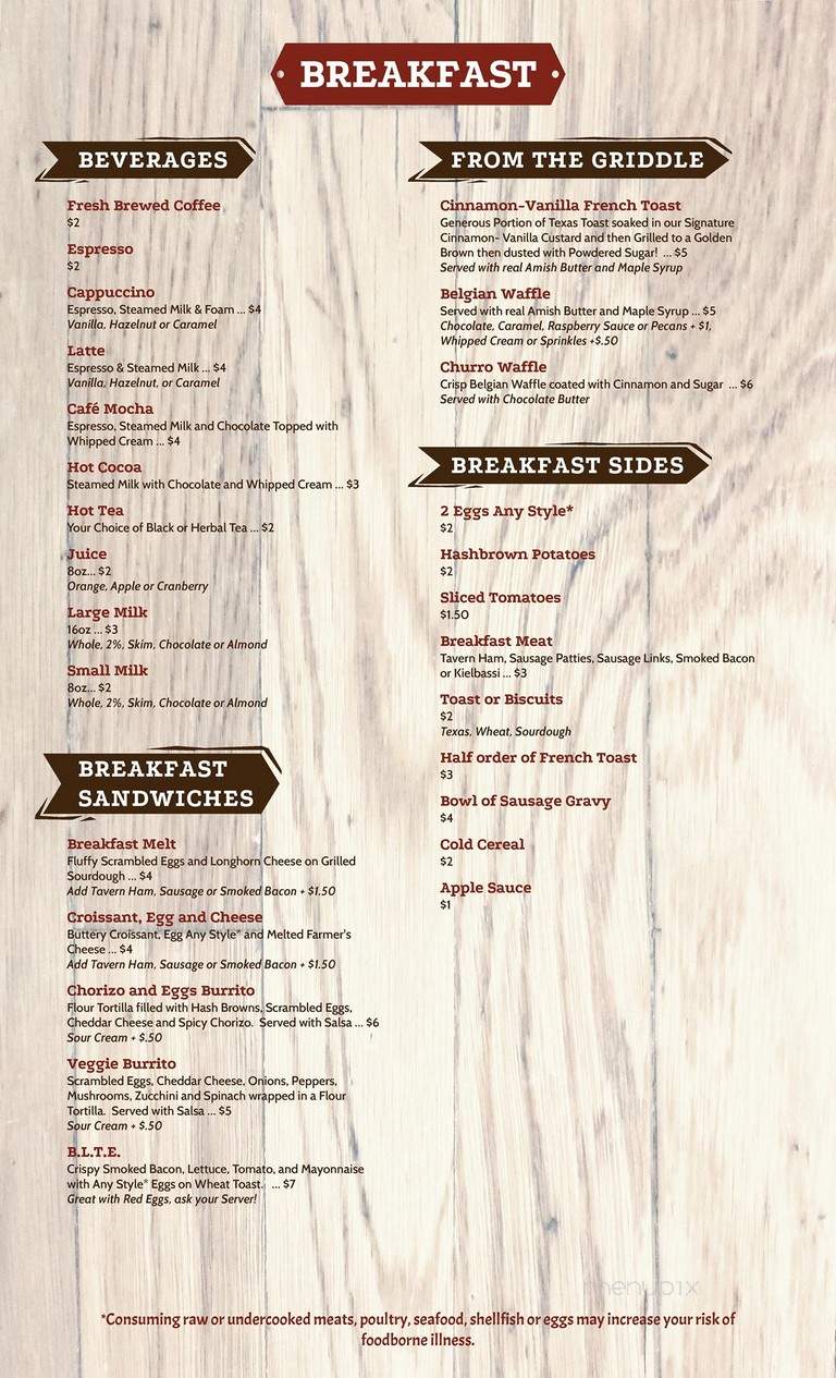 Dovetail Fire & Ale - Wellsburg, WV menu_pic