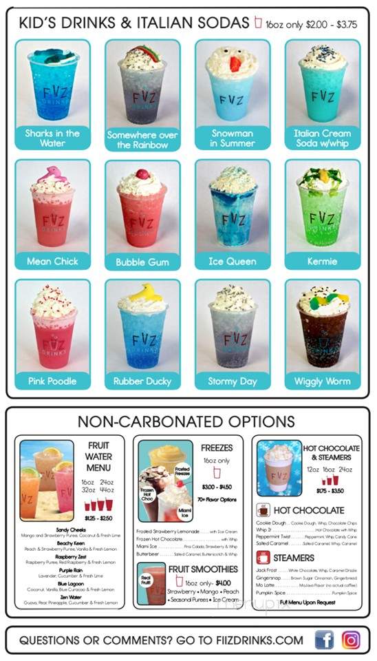 Fiiz Drinks - Frisco, TX menu_pic