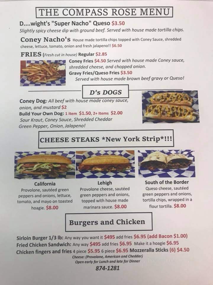 Compass Rose Harbor Bar - Frackville, PA menu_pic