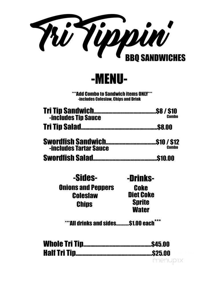Tri Tippin' - Redondo Beach, CA menu_pic