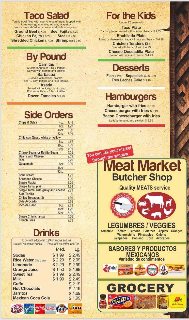 Las Tapatias - Stockton, CA menu_pic