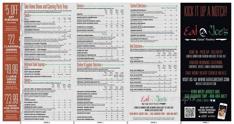 Eat At Joe - Egg Harbor Township, NJ menu_pic