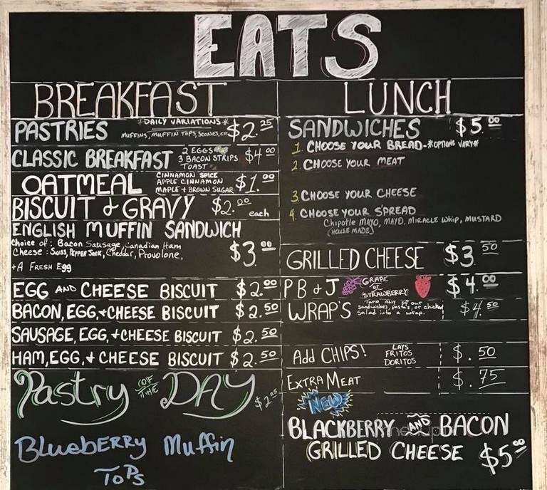 Cypress Coffee House - Manila, AR menu_pic