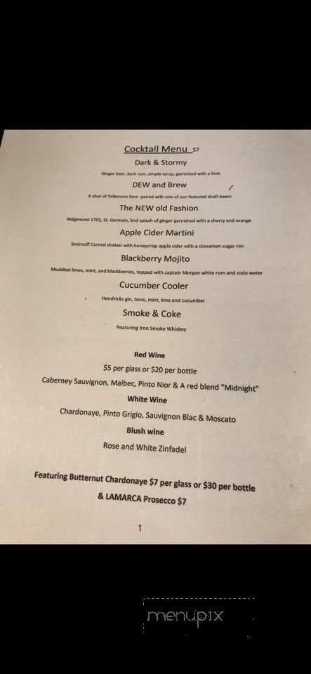 Deyo's Bar & Grill - Tonawanda, NY menu_pic