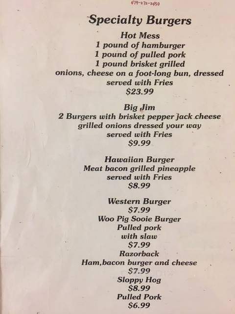 Junction Cafe & Dairy Bar - Plainview, AR menu_pic
