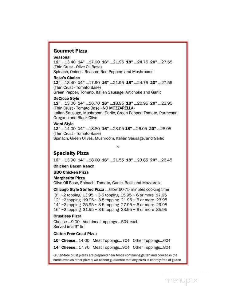 Bruno's Pizza - South Bend, IN menu_pic