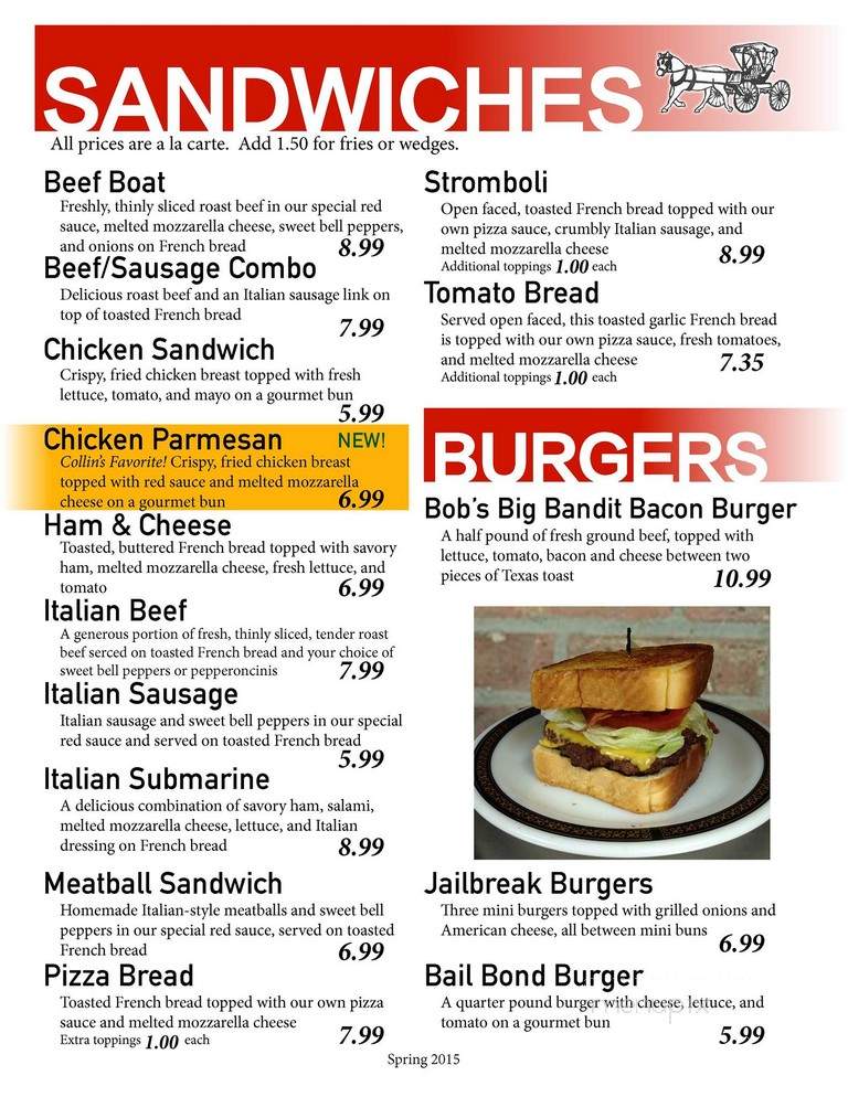Carriage Court Pizza - Crown Point, IN menu_pic