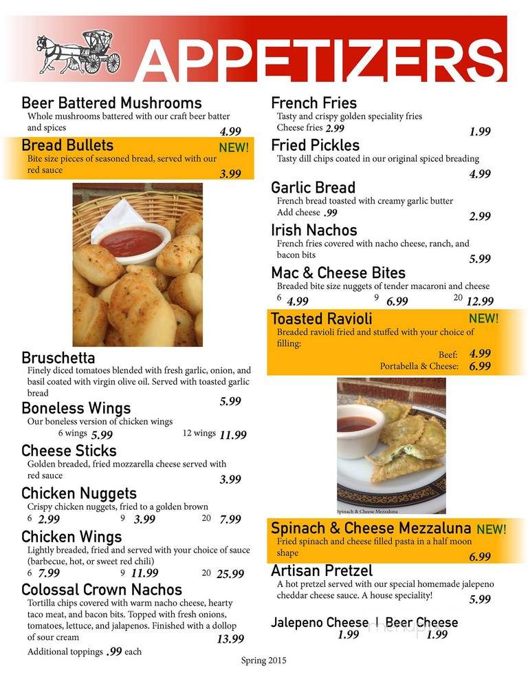 Carriage Court Pizza - Crown Point, IN menu_pic