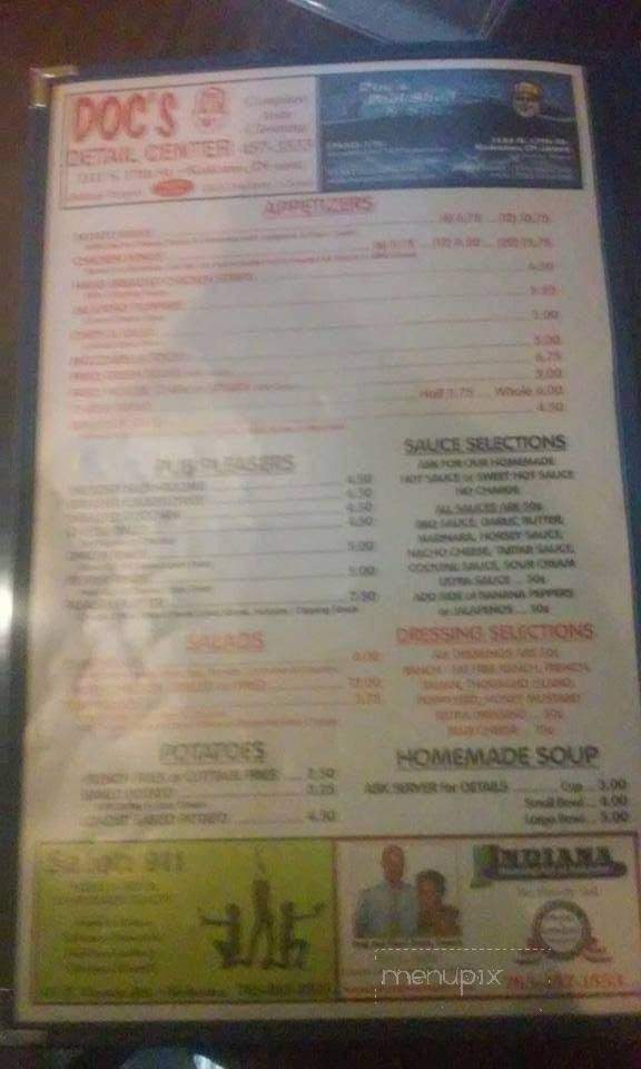 Corner Pub - Kokomo, IN menu_pic