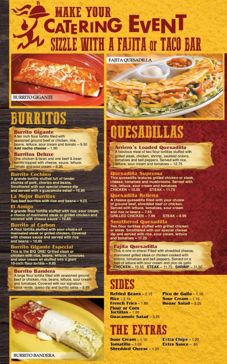 El Arriero - Kokomo, IN menu_pic